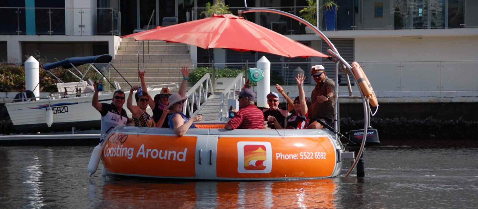 Private BBQ Boat Hire &amp; Tours on the Gold Coast Coasting 